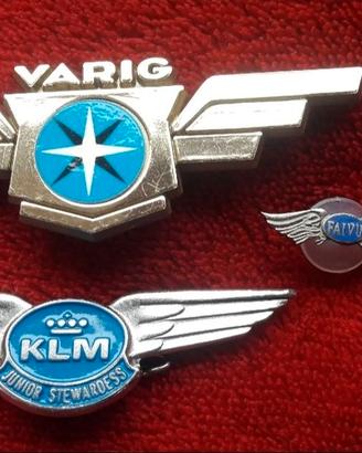 VECCHIA SPILLA PIN BADGE COMPAGNIA AEREA VINTAGE