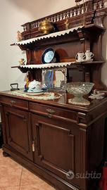 Credenza d epoca restaurata legno massello l
