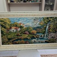 Quadro in stoffa con panorama