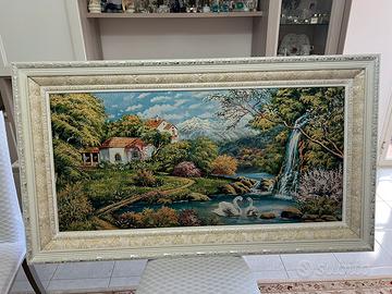 Quadro in stoffa con panorama