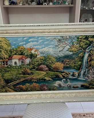 Quadro in stoffa con panorama