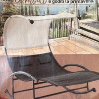 Letto a dondolo da giardino