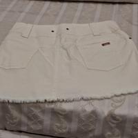 Ribasso Minigonna Guess Jeans panna tg. Large