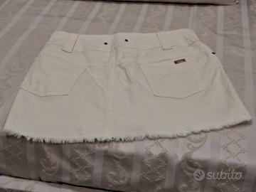 Ribasso Minigonna Guess Jeans panna tg. Large