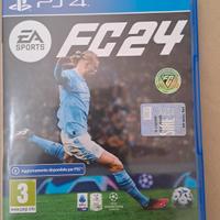 gioco calcio FC24 per PS4