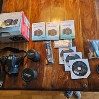 Canon EOS 600D con inclusi 4 obiettivi