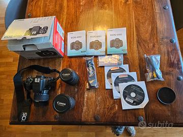 Canon EOS 600D con inclusi 4 obiettivi