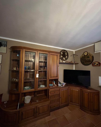 Mobile sala con vetrinetta (compresa tv in foto)