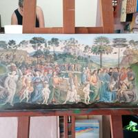 QUADRO 27 X 58 CM "CLASSICO" DECOUPAGE SU TELA