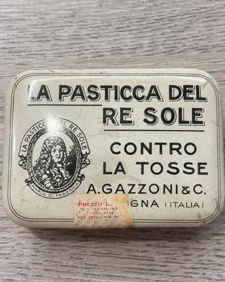 Scatolina latta “Pasticca del Re Sole” 1963
