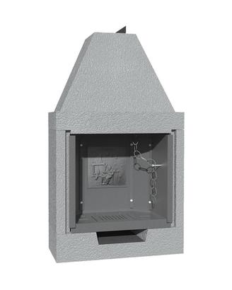 CAMININO ANGOLARE CON RIVESTIMENTO GHISA