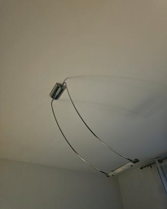 lampadario a sospensione in acciaio inox