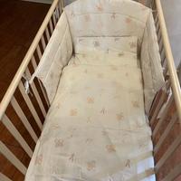 lettino in legno completo