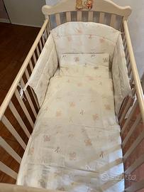 lettino in legno completo