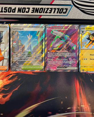 4 carte Pokémon full art originali in italiano