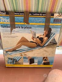 Lettino da spiaggia ultra leggero e sottile