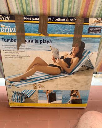 Lettino da spiaggia ultra leggero e sottile
