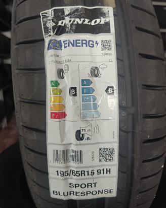 N. 4 Pneumatici Dunlop Sport Blur. 195/65 R15 91H