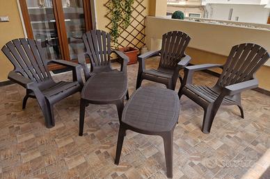Set sedie giardino