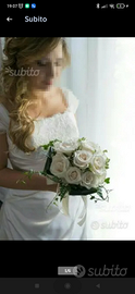 Abito da sposa con coda tg 42/44/46