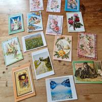 Lotto biglietti auguri vintage 