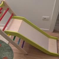 Set scivolo arrampicata in legno