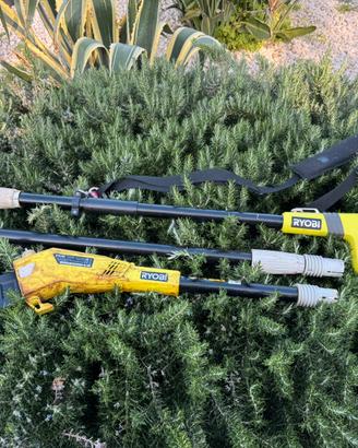 Ryobi sega  a batteria con asta telescopica
