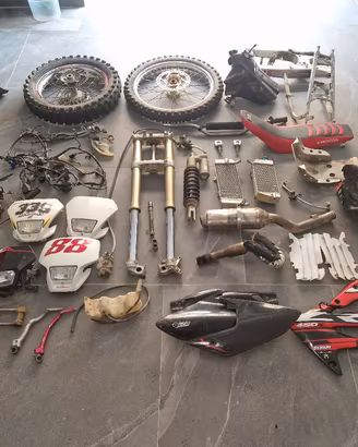 CRF 450 2006 forcella cerchi radiatori mono telaio