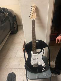 Chitarra elettrica +custodia +aplificatore