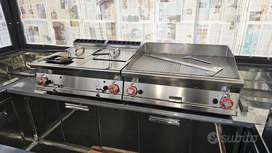 Friggitrice a Gas Professionale 80cm Lotus