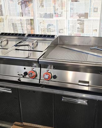 Friggitrice a Gas Professionale 80cm Lotus