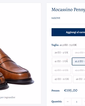 Mocassino Penny Loafer Saxone