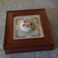 Scatola portagioie in legno 'anni 80