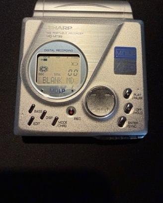 Sharp MD-MT99 Set Completo MiniDisc + Accessori