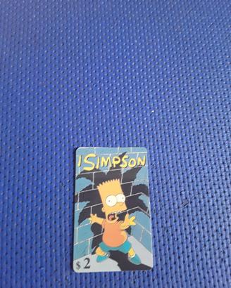 Scheda telefonica Bart Simpson 1998