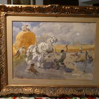 Quadro - La raccolta del grano