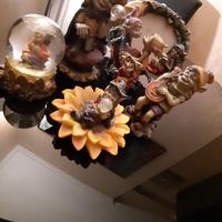 Set 7 gnomi e fate - palla e cornice