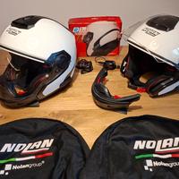 2 Caschi Nolan N40-5 GT con interfoni integrati.