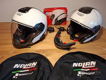 2 Caschi Nolan N40-5 GT con interfoni integrati.