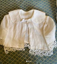 Vestito di lino damigella, cerimonia - Comunione