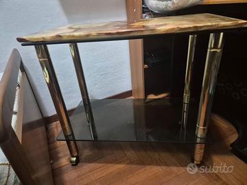 Mobile porta tv vetro/marmo