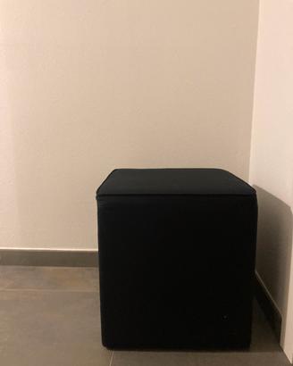 Pouf nero cotone