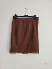 gonna al ginocchio luisa spagnoli con frange