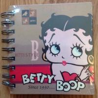 Agenda con anelli betty boop nuova incelofanata
