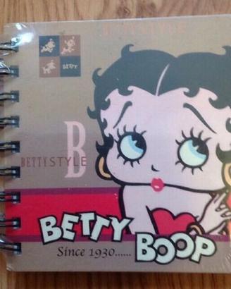 Agenda con anelli betty boop nuova incelofanata