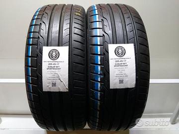 2 gomme 205 45 17 dunlop rft a7517