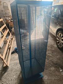 espositore, girevole 4 facce per ganci esposizione