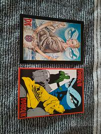 lotto 2 cartoline promocard vintage diabolik