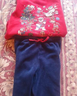 Pigiama bimbo natalizio