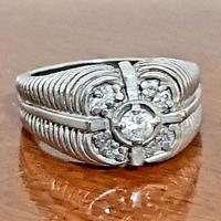 anello uomo solitario argento 925 moissanite